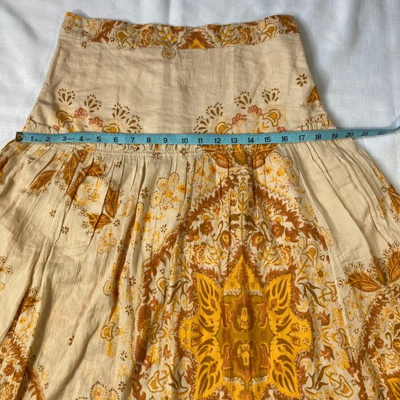 Free People Yellow Floral Maxi Skirt - Picture 10 of 14